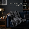 The Chunky Belgian Knit Throw