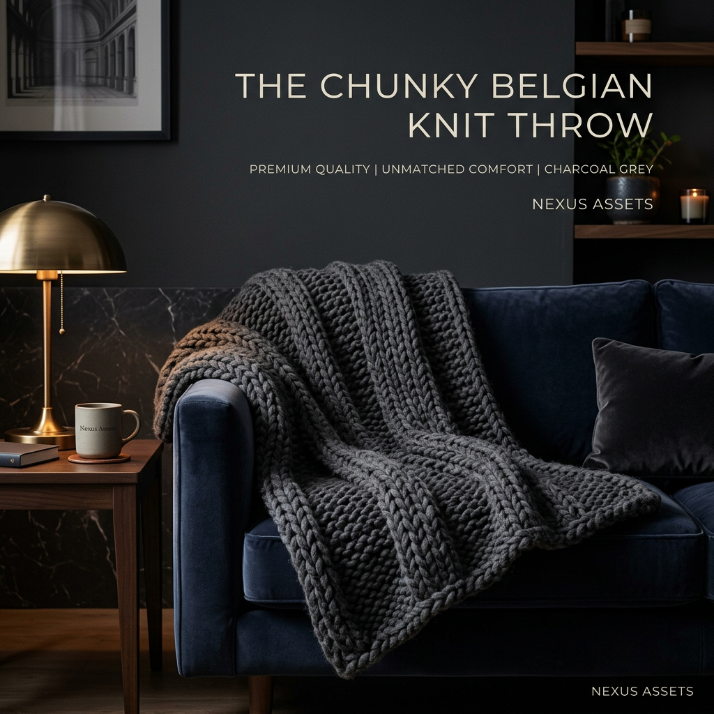 The Chunky Belgian Knit Throw