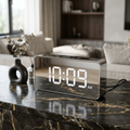 The LUX Mirror-Finish LED Clock